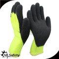 SRSAFETY warm fleece liner foam latex coated thermal work gloves